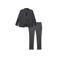 hackett london plain wool twill b cc veste de costume habillée, 925middle grey, 48w/32l homme