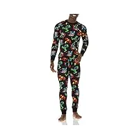 amazon essentials disney | marvel | star wars pyjama ajusté homme, marvel avengers - mens snug-fit, m