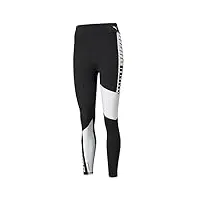 puma femme tight pants legging de sport taille haute 7/8 favourite logo femme s black white