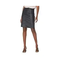 nydj sculpt-her pull-on ponte pencil skirt with sheen jet black lg