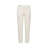 brax style maron chino uni pantalons, blanc cassé, 36w x 30l femme