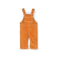 hatley overalls salopette en velours côtelé, pecan brown, 6-9 months bébé garçon