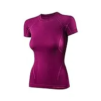 brubeck femme t-shirt fonctionnel | respirant | thermo | sport | haut | sous-vêtement | base layer | laine mérinos