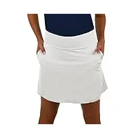 columbia golf omni-wick jupe-short de sport pour femme, blanc, taille l