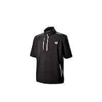 wilson staff golf homme haut de pluie, staff model rain top, polyester, noir, taille m, wga700714md