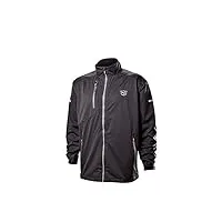 wilson staff golf homme veste de pluie, staff model rain jacket, polyester, noir, taille m, wga700712md