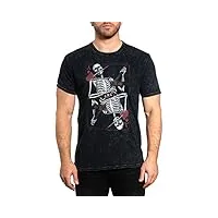 affliction t-shirts pour hommes affliction clothing core chemises classiques pour homme, black spade lava wash, xx-large