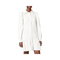 na-kd mini robe en velours côtelé décontractée, blanc, 42 femme