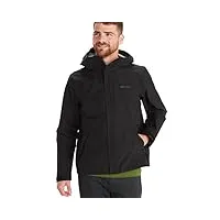 marmot homme minimalist jacket, veste imperméable gore-tex, manteau de pluie résistant au vent pour le vélo, coupe-vent hardshell respirant de mi-saison, black, xl