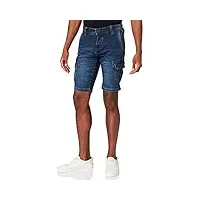 timezone slim stanleytz shorts en jean, light aged wash 2, 32w regular homme
