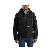 carhartt super dux™ relaxed fit sherpa-lined active jac, manteau de travail collÉ pour des hommes, black,