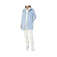 cole haan wool slick car coat manteau de mlange de laine, bleu glacier, 36 femme