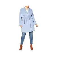 cole haan manteau en laine avec ceinture pour femme - manteau classique élégant toute l'année, bleu glace, 12, bleu glacier, 12