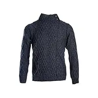 walker and hawkes - pull en laine mérinos mountfield - homme - anthracite - s