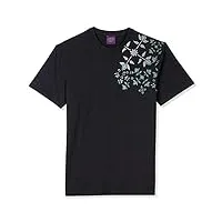oxbow p0tasta tee-shirt manches courtes imprimé épaule noir