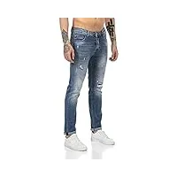 redbridge jean pour homme denim pants jeans used look destroyed bleu w34l32