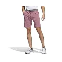 adidas golf men's standard crosshatch short, legacy burgundy/white, 36