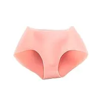 juzi store culotte butt en silicone - sexy no trace false buttocks silicone hip pants - lifelike fake buttocks - bum enhancer pants-silicone underwear for women lady (color : pink, taille : xxl)
