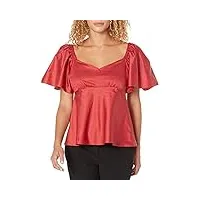 trina turk sagan top blouse, hummer rouge, s femme