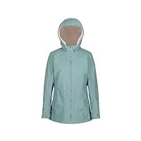 bergonia ii veste à capuche femme imperméable et isolante avec coutures cousues-collées, ivy moss, 42 fr