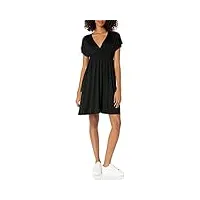 amazon essentials robe tunique (grandes tailles disponibles) femme, noir, 4xl grande taille