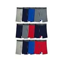 fruit of the loom men's coolzone boxer briefs (assorted colors), 12 pack - assorted colors, large
