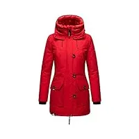 navahoo freezestoorm veste d'hiver pour femme manteau parka d'extérieur imperméable taille xs à 3xl, rouge, s