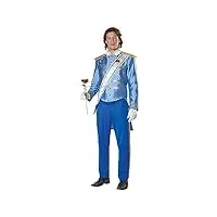 prince charming costume d'halloween pour homme, bleu, m (101.6/106.68 cm poitrine)