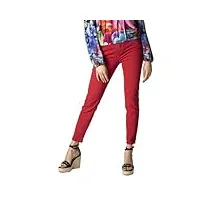 desigual denim_carlota jeans, rouge, 36 femme