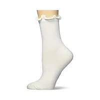 ugg karsyn chaussettes à bords ondulés pour adulte, blanc, taille unique