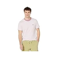 original penguin t-shirt manches courtes rayures pour homme, raisin fum ., taille xl