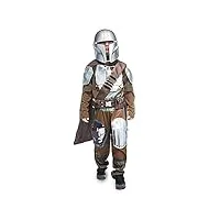 star wars the mandalorian costume for boys, size 5/6