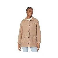 madewell veste chemise d'automne – solide, faded birch melange, taille xl