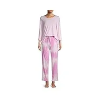 natori ikat waves ensemble pyjama (rose, taille m), rose, medium