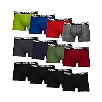 merish lot de 8/12 boxers pour homme, taille s à 5xl, sous-vêtements rétro 213 + 218, 218c lot de 12 boxers multicolores, xxxl
