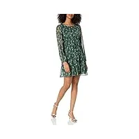 bcbgeneration mini robe à manches longues pour femme, multicolore/vert, taille m