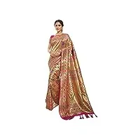 indien maharshtrian népal mariage floral zari & fil tissage banarasi soie douce meenakari jaal sari 6917, rani 7, 6.3 mtrs lenght with blouse piece