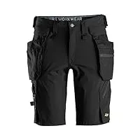 snickers workwear pantalon corto + bolsillos flotantes desmontables litework negro talla 050 short + poches amovibles noir taille, non applicable, 30 unisex