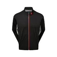 footjoy hydroknit veste de golf, noir/rouge, l homme