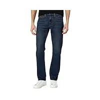u.s. polo assn. stretch slim straight five-pocket jeans in blue dark wash denim 33 30