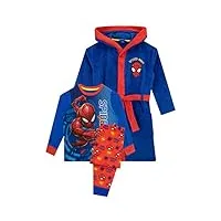 marvel robe de chambre garçon spiderman bleu 4-5 ans