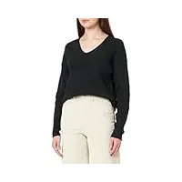 only onlcamilla v-neck l/s pullover knt noos sweater, noir, s femme