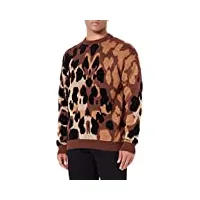 just cavalli pull sweater, 001j natural camouflage, l homme