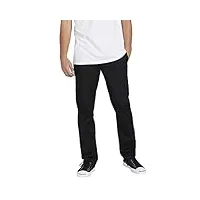 volcom frickin pantalon chino stretch coupe moderne, noir 1, 32w x 30l homme