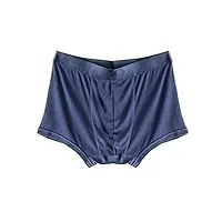 5 pack silk hommes sous-vêtements mid-taille boxer sous-vêtements confortables et respirants,bleu,xxl