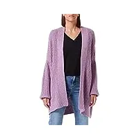7 for all mankind cardigan en laine recyclée pull, rose, m femme
