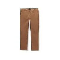7 for all mankind satin slimmy chino luxe performance pantalon, marron, 36w x 36l homme