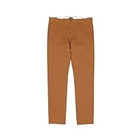j.crew mercantile pantalon chino stretch coupe droite pour homme, baywood marron, 32w x 34l
