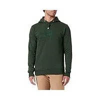 gant reg tonal shield hoodie sweater, storm green, m homme