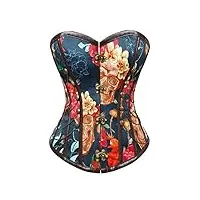 zying court européen et américain rétro corset sexy mesdames corsets corps façonner l'usure extérieure (color : a, size : 2xl code)